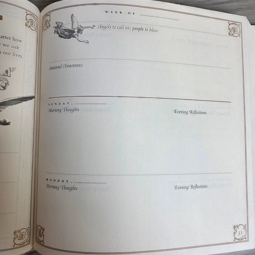 Angel Days A Journal and Daybook Terry Lynn Taylor 1st Ed 1995 Hardcover Angels